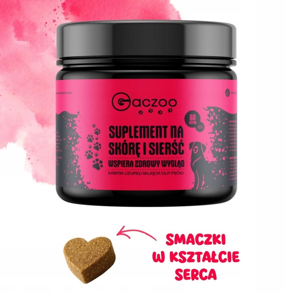 Gaczoo suplement dla psów na skórę i sierść 180g